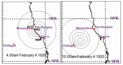Cairns Cyclone 1913 - movement towards Chillagoe 4 Feb